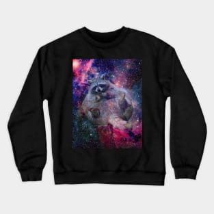 Space raccoon Crewneck Sweatshirt